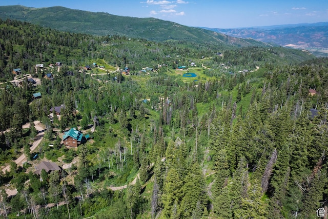 1519 Pine Needle Cir, Coalville, UT 84017 - aerial view of property and surrounding area with a forest and a mountain backdrop