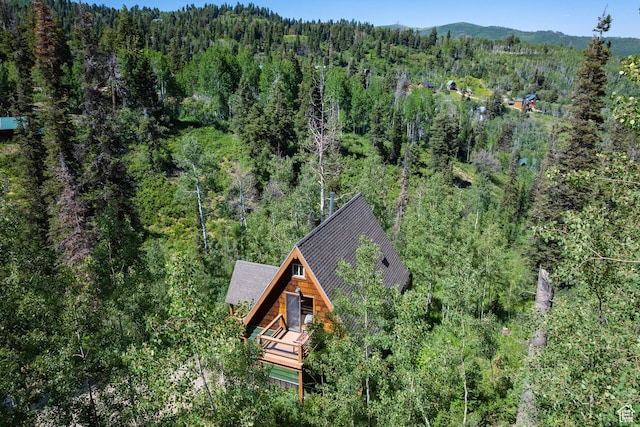 1519 Pine Needle Cir, Coalville, UT 84017 - view from above of property featuring a heavily wooded area