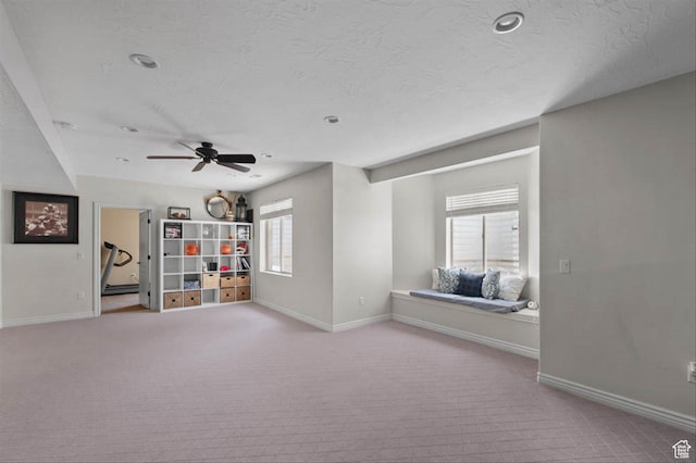 3371 W Waterbridge Cv Unit 417, South Jordan, UT 84095 - unfurnished room featuring carpet flooring, a ceiling fan, and a textured ceiling