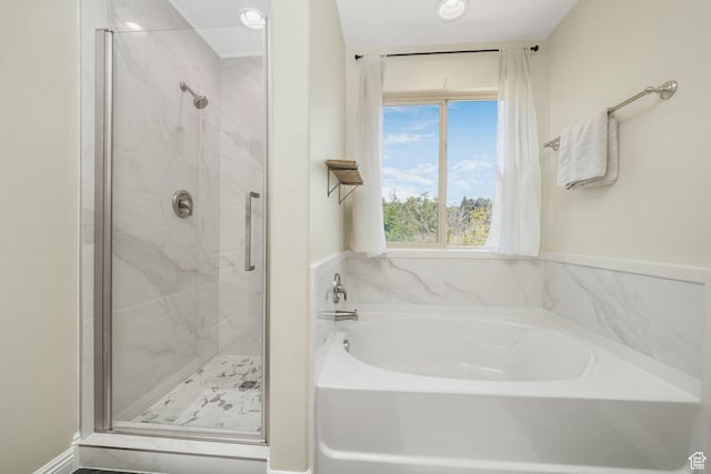 948 N 140 W, American Fork, UT 84003 - bathroom featuring a marble finish shower and a garden tub