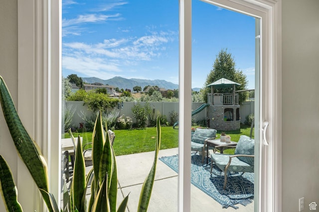 948 N 140 W, American Fork, UT 84003 - doorway featuring a mountain view