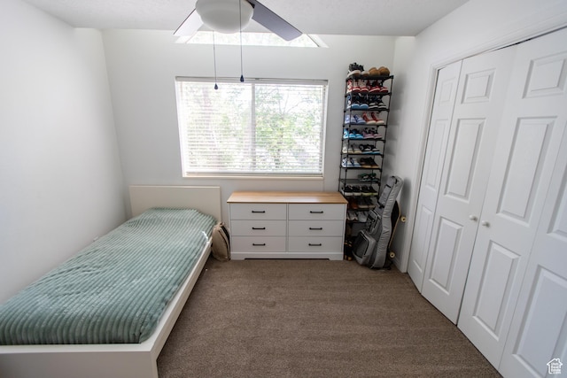 45 S 850 E Unit 8, Provo, UT 84606 - carpeted bedroom with a closet and ceiling fan