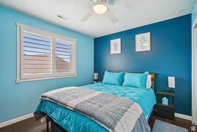 13626 S Bluewing Way, Riverton, UT 84096 - bedroom featuring wood finished floors and ceiling fan