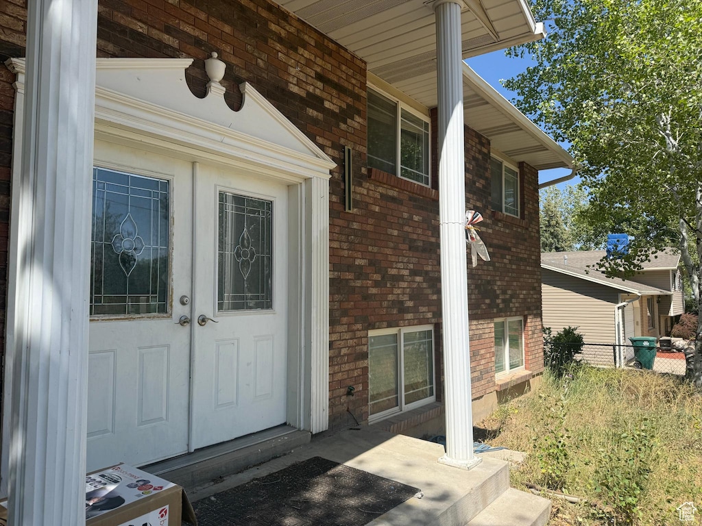 3438 W 500 S, Vernal, UT 84078 - entrance to property featuring brick siding and covered porch