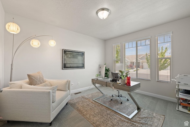 2430 N 325 E, Lehi, UT 84043 - carpeted home office with baseboards and a textured ceiling