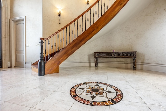 694 W Cephus Rd, Draper, UT 84020 - entrance foyer featuring stairs and lofted ceiling