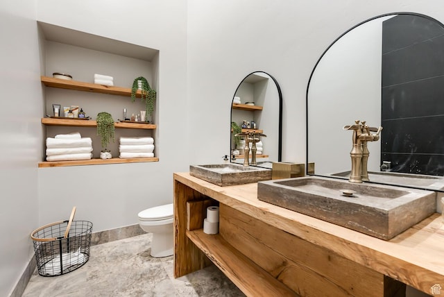 2836 S 2300th Cir E, St George, UT 84790 - full bath featuring double vanity and stone finish flooring