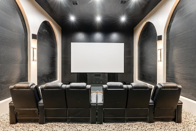 2836 S 2300th Cir E, St George, UT 84790 - carpeted cinema room with recessed lighting