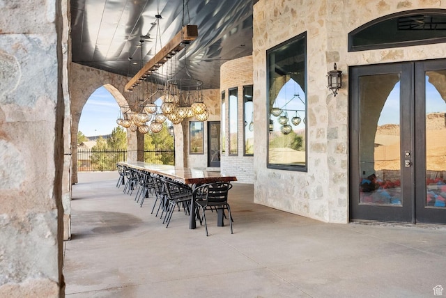 2836 S 2300th Cir E, St George, UT 84790 - view of patio / terrace with french doors