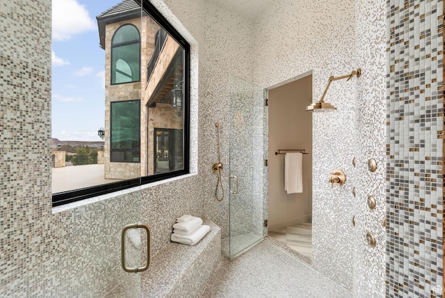 2836 S 2300th Cir E, St George, UT 84790 - full bath with a stall shower and tile walls