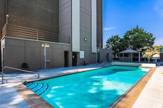 777 E S Temple S Unit 15E, Salt Lake City, UT 84102 - community pool featuring a gazebo and a patio area