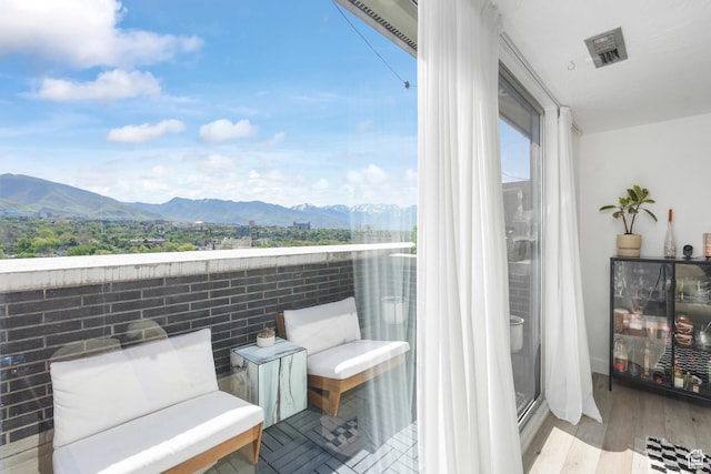 777 E S Temple S Unit 15E, Salt Lake City, UT 84102 - balcony with a mountain view