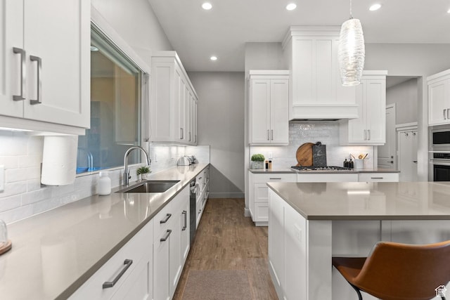 499 W Palo Verde Way Unit 61, Ivins, UT 84738 - kitchen with recessed lighting, tasteful backsplash, and white cabinets