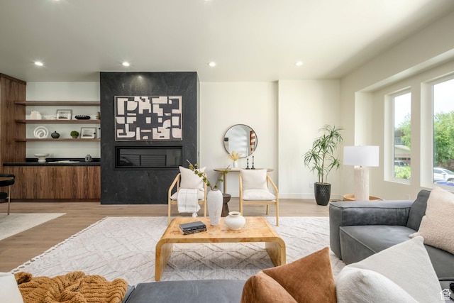 1958 E Longview Dr, Holladay, UT 84124 - living area with light wood finished floors and recessed lighting