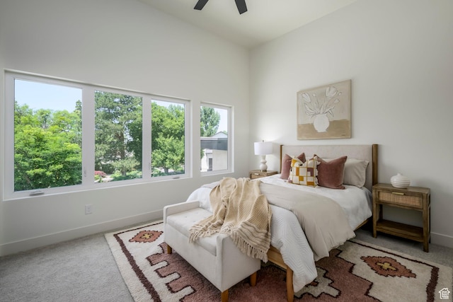 1958 E Longview Dr, Holladay, UT 84124 - bedroom featuring carpet floors and ceiling fan