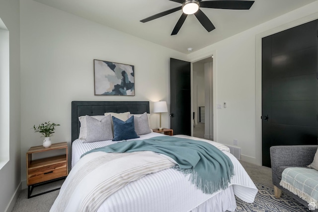 1958 E Longview Dr, Holladay, UT 84124 - bedroom with carpet floors and a ceiling fan