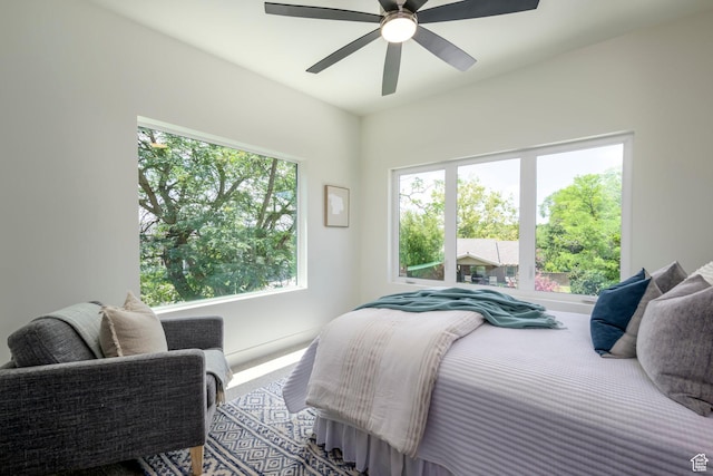 1958 E Longview Dr, Holladay, UT 84124 - bedroom with a ceiling fan