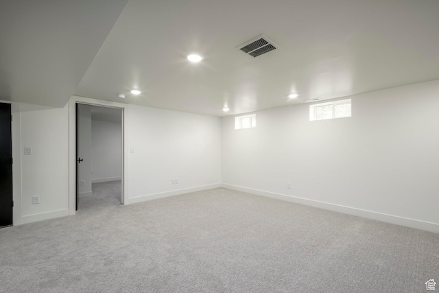 1958 E Longview Dr, Holladay, UT 84124 - below grade area with recessed lighting and light colored carpet