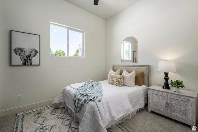 1958 E Longview Dr, Holladay, UT 84124 - bedroom with light colored carpet and a ceiling fan