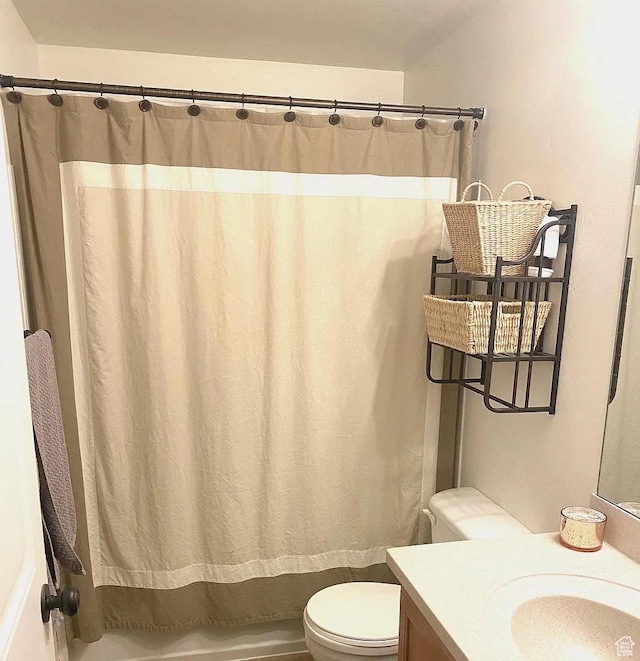 4854 N Shady Bend Ln, Lehi, UT 84043 - full bathroom with vanity and shower / bath combo with shower curtain