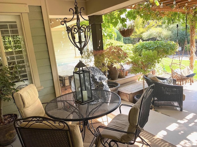4854 N Shady Bend Ln, Lehi, UT 84043 - view of patio with outdoor dining area