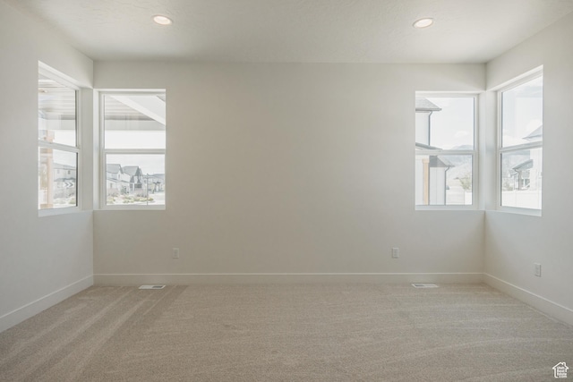 1026 W Chokecherry Dr Unit 135, Mapleton, UT 84664 - unfurnished room featuring light carpet and recessed lighting