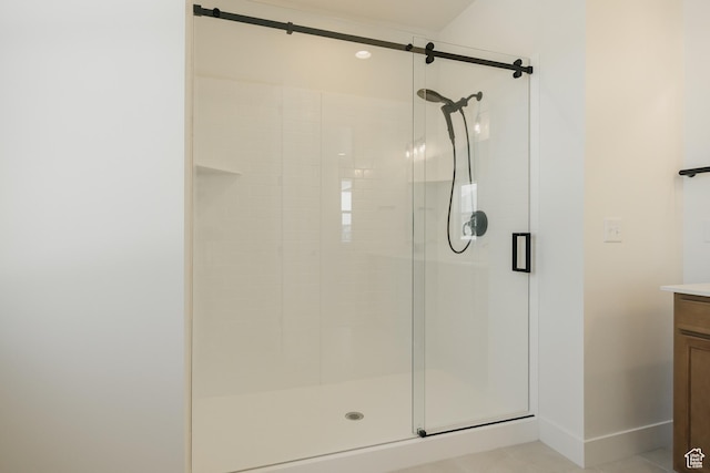 1026 W Chokecherry Dr Unit 135, Mapleton, UT 84664 - full bathroom with a stall shower and vanity