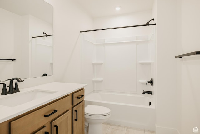 1026 W Chokecherry Dr Unit 135, Mapleton, UT 84664 - bathroom featuring vanity, tub / shower combination, and tile patterned flooring
