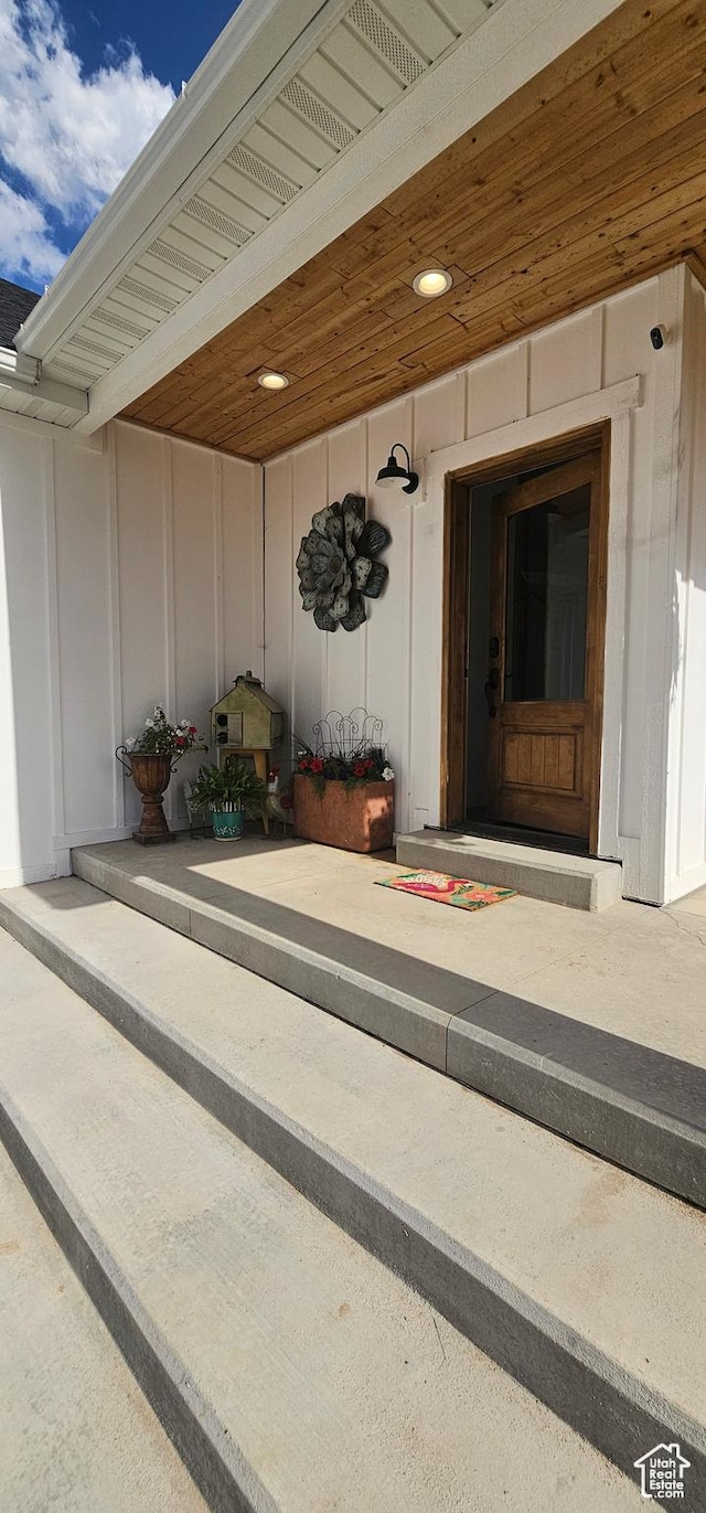 1275 S Lawrence Rd, Huntington, UT 84528 - property entrance featuring board and batten siding