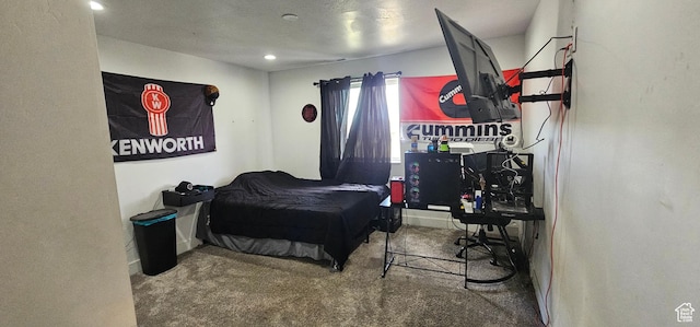1275 S Lawrence Rd, Huntington, UT 84528 - carpeted bedroom featuring recessed lighting