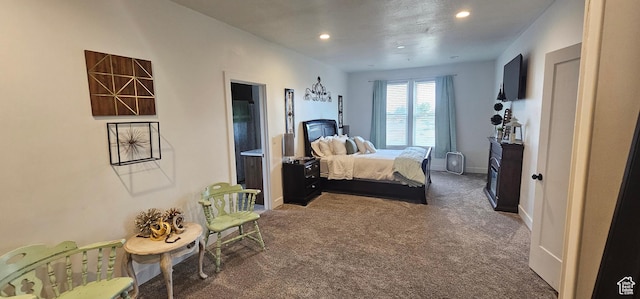 1275 S Lawrence Rd, Huntington, UT 84528 - carpeted bedroom featuring recessed lighting and baseboards