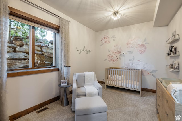 4014 W Hidden Cv Unit 11, Park City, UT 84098 - carpeted bedroom featuring baseboards and a crib