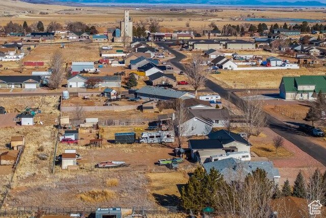246 S 475 E, Enterprise, UT 84725 - aerial overview of property's location with a mountain backdrop