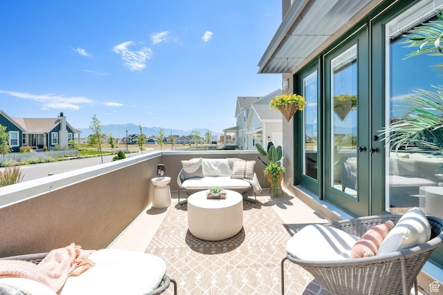 6927 W Higbrow Way S, Jordan, UT 84009 - patio / terrace featuring a mountain view