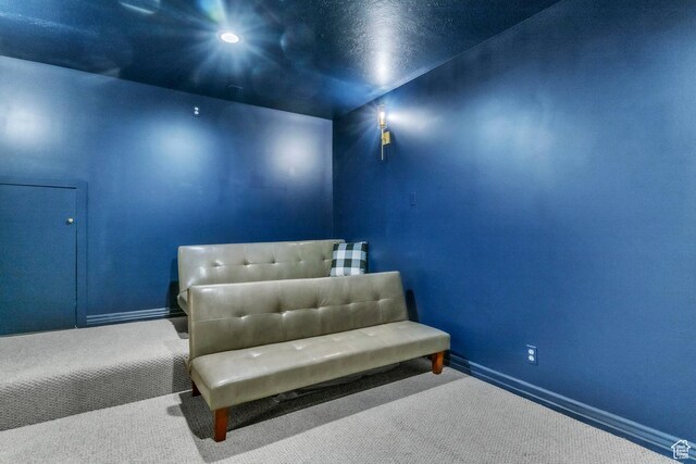 1960 N Lake Dr, Scofield, UT 84526 - living area featuring carpet flooring and recessed lighting