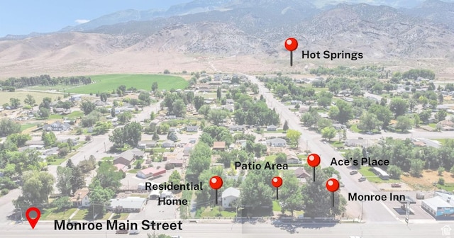 340 N Main St, Monroe, UT 84754 - aerial view of a mountain backdrop