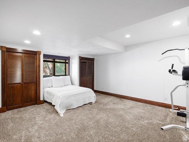 2586 S 1825 E, Ogden, UT 84401 - bedroom featuring carpet and recessed lighting