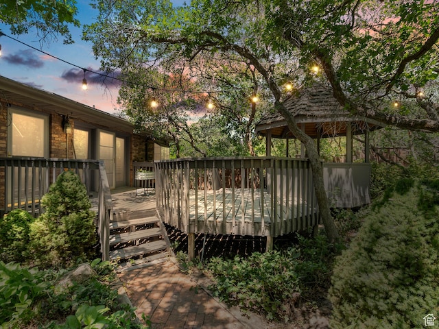 2586 S 1825 E, Ogden, UT 84401 - view of yard with a deck and a gazebo