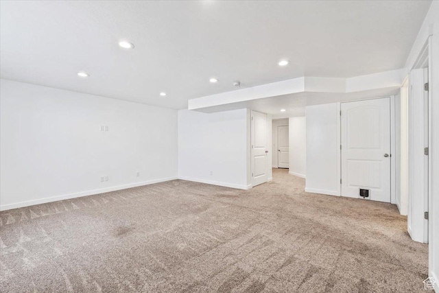 635 E Mayor Place Dr, American Fork, UT 84003 - finished basement featuring light colored carpet and recessed lighting