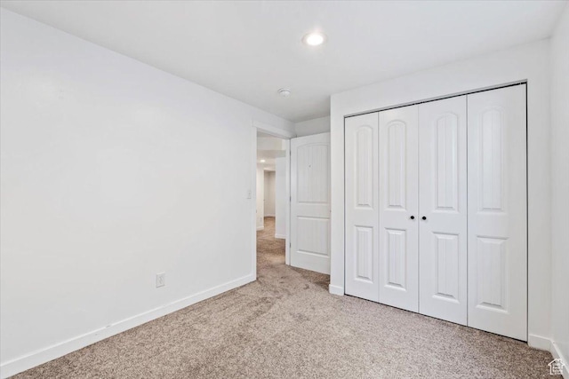635 E Mayor Place Dr, American Fork, UT 84003 - unfurnished bedroom featuring carpet, a closet, and recessed lighting