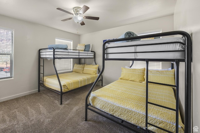 3853 Red Valley Cir Unit 22A1, Moab, UT 84532 - bedroom featuring carpet and a ceiling fan