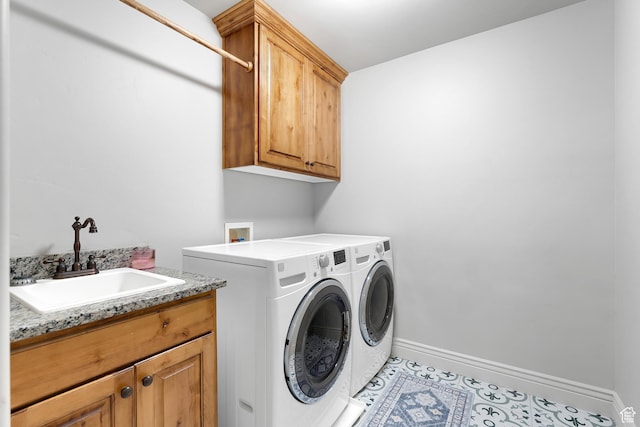 10333 Tamarack Way, Cedar Hills, UT 84062 - laundry room featuring cabinet space, independent washer and dryer, and light tile patterned floors