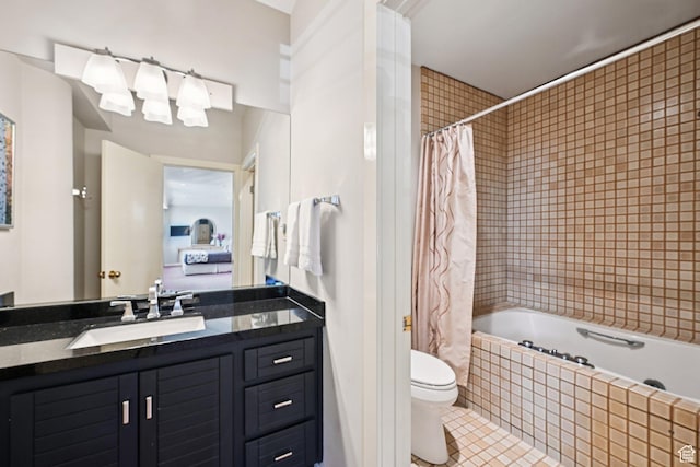 1485 Empire Ave Unit 513, Park City, UT 84060 - bathroom with tile patterned floors, vanity, and tiled shower / bath