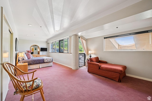 1485 Empire Ave Unit 513, Park City, UT 84060 - bedroom with carpet floors, access to exterior, and recessed lighting