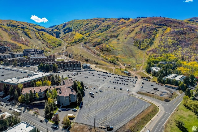 1485 Empire Ave Unit 513, Park City, UT 84060 - aerial overview of property's location featuring a mountain backdrop