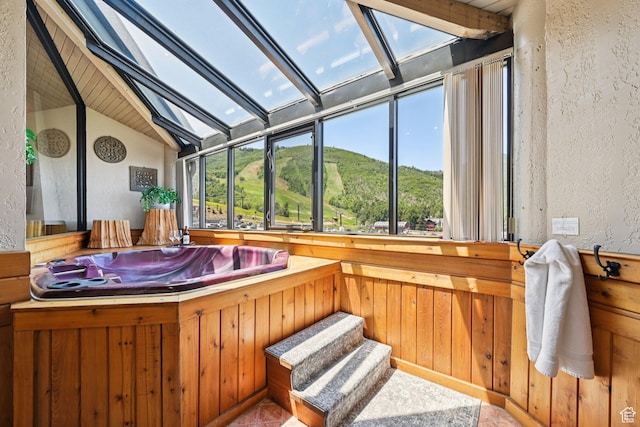 1485 Empire Ave Unit 513, Park City, UT 84060 - sunroom featuring a hot tub