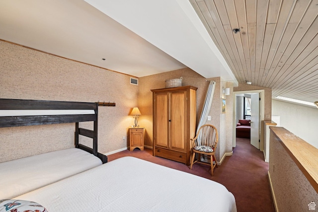 1485 Empire Ave Unit 513, Park City, UT 84060 - bedroom featuring vaulted ceiling and dark colored carpet