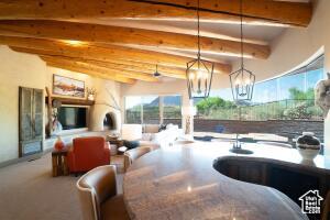 2466 W Cohonina Trl, St George, UT 84770 - community lobby with beamed ceiling