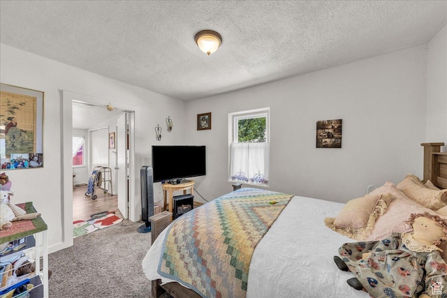373 N 400 W, Cedar City, UT 84721 - carpeted bedroom with multiple windows and a textured ceiling