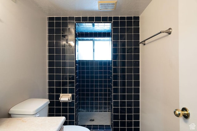 5465 W 5400 S, Kearns, UT 84118 - full bath with tiled shower, vanity, and a textured ceiling